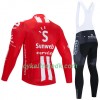 Cykeltøj Langærmet + Bib Cykelbukser 2020 Team Sunweb N001